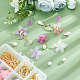 Sunnyclue DIY Blume baumeln Ohrring machen Kits DIY-SC0019-75-4