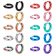 Anattasoul 20 pz 10 colori 304 orecchini a cerchio in acciaio inossidabile per donna EJEW-AN0003-84-1