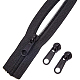 BENECREAT 20pcs Plastic Zipper Pull Sliders and 10m Nylon Coil Zippers Instant Replacement Zipper Repair Kit Plastic Garment Accessories (Head Size 37x11x11mm) FIND-BC0001-10-4