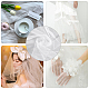 OLYCRAFT 2x1.6m White Tulle Fabrics Chiffon Sheer Crepe Fabric Gauze Mesh Bolt Net Chinlon Tulle for Gift Wrapping DIY Sewing Crafts Wedding Party Decorations DIY-OC0009-21D-6