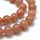Chapelets de perles aux fraises en quartz naturel G-F364-07-8mm-2