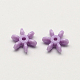 Opaque Acrylic Flower Beads X-SACR-Q100-M053-2