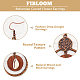 Fibloom 6 par 6 conjuntos de pendientes colgantes de aleación con esmalte EJEW-FI0001-62-4