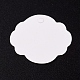 紙ギフトタグ  hange tags  美術工芸用  手作りの単語とちょう結び  ホワイト  30.2x30.2x0.3mm  穴：3mm CDIS-G002-02B-2