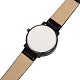 304 Quarz-Armbanduhr aus Edelstahl und Leder WACH-N052-03B-4