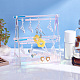 Soportes de exhibición de aretes de acrílico transparente EDIS-WH0024-07-6