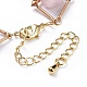 Brass Bar Link Chain Bracelets BJEW-JB04505-08-3
