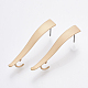 Smooth Surface Iron Stud Earring Findings IFIN-T012-89-RS-2