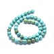 Chapelets de perles teintées en turquoise naturelle G-G768-02-10mm-1