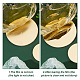 Ph pandhall 120 pz specchi rotondi dorati per l'artigianato DIY-PH0013-25-4