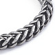 304 de acero inoxidable pulseras de cadena de trigo BJEW-L673-004-AS-2