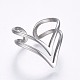Hollow 304 Stainless Steel Cuff Finger Rings RJEW-H126-46P-16mm-2