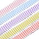 25 Yards 5 Colors Polycotton(Polyester Cotton) Ribbon OCOR-TAC0030-02B-2