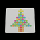 Árbol de navidad de los abalorios cuadrados melty diy funde abalorios conjuntos: los hama beads DIY-R064-03-3