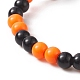 Bracelets extensibles en perles acryliques sur le thème d'halloween BJEW-JB09193-01-4