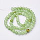 Perles fleur naturelle de jade brins GSR8mmC193-4