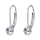 Rhodium Plated 925 Sterling Silver Leverback Earring Findings STER-I017-084G-P-1