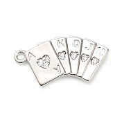 Латунные микро проложить кубического циркония подвески KK-L229-067P