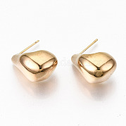 Brass Half Hoop Earrings KK-R117-039-NF