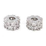 Латунные микропаве из прозрачного кубического циркония KK-U028-29P