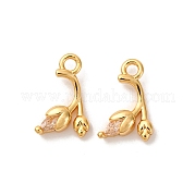 Латунные микро проложить кубического циркония подвески KK-K382-42G