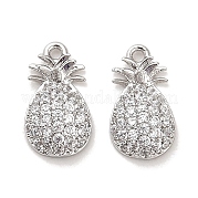Латунные микропаве прозрачные кубические циркониевые подвески KK-C054-22P