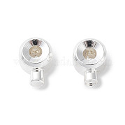Зажимные бусины из латуни KK-Z030-17A-S