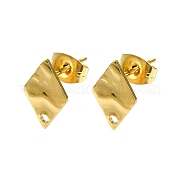 Accessoires de puces d'oreilles en 304 acier inoxydable STAS-L024-003G-05