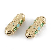Настоящие позолоченные бусины из латуни 18k KK-A155-23G-B