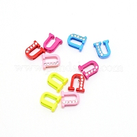 Rhinestone Slide Letter Charms, Alloy Intial Letter Beads, Spray