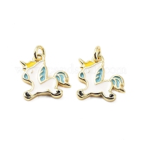 Латунь эмаль подвески&nbsp;KK-L237-028G-02