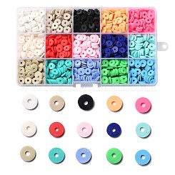 Polymer Clay Bead Strands, Column, Light Salmon, 5~7x6mm, Hole: 1.5~2mm,  about 61~69pcs/strand, 15.74 inch