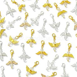 50 шт. 5 подвесных украшения из стекла и сплава&nbsp;HJEW-FS00077