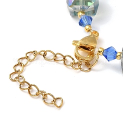 Гальванические браслеты из стеклянных бусин для женщин&nbsp;BJEW-JB11213-02