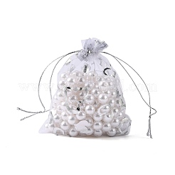 Herz gedruckt Organza Beutel&nbsp;OP-R022-10x12-03