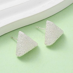 Серьги-гвоздики с текстурированной латунью&nbsp;EJEW-A143-02D-S