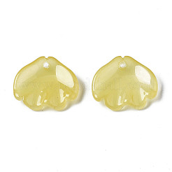 Pulvérisation peint pendentifs en verre transparent&nbsp;GGLA-S054-014E-04