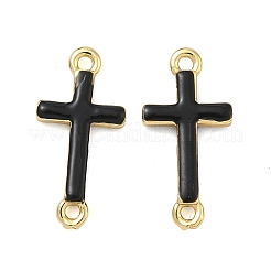 Ciondoli con connettori a croce in ottone smaltato e religioso&nbsp;KK-D229-07G
