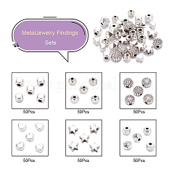 300 шт. 6 стиля бусины из сплава в тибетском стиле&nbsp;TIBE-YW0001-24