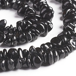 Fili di perline di spinello nero naturale&nbsp;G-D0002-A17