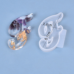 Lettre moules en silicone bricolage&nbsp;LS-DIY-I034-08F