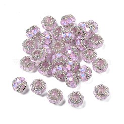 Акриловые бусины-рондели со стразами&nbsp;OACR-S048-02I