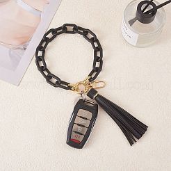 Porte-clés bracelet à maillons de chaîne&nbsp;HJEW-SW00013-05