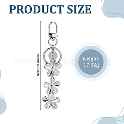 Брелки в виде цветов из нержавеющей стали 304&nbsp;KEYC-ME00016-02