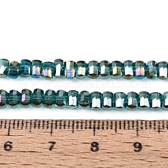 Galvanisieren transparente Glasperlen Stränge&nbsp;EGLA-N022-09A-B06