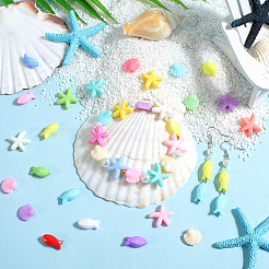 300шт 3 стиля непрозрачные акриловые бусины&nbsp;FIND-SC0012-59A