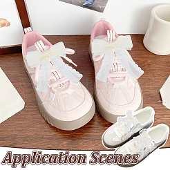 Кружевные банты для украшения обуви&nbsp;FIND-WH0126-646A