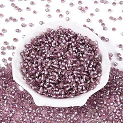 Серебряные подкладке стекло бисер&nbsp;SEED-T007-18A-10