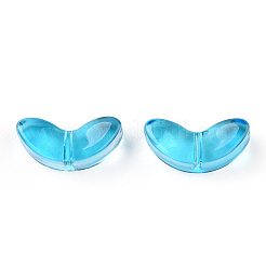 Lackiert transparent Glasperlen&nbsp;LS-GLAA-T022-27B