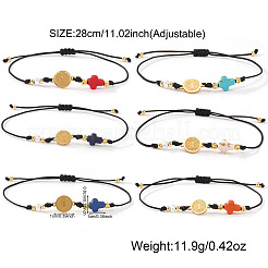 6 Stück handgefertigtes Armband aus Messinggliedern&nbsp;OE1042-1